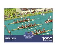 Regata Real Puzzle De Madera Impermeable DIY Puzzles De 1000 Piezas para Adultos Desafiante Y Estimulante Rompecabezas para Juegos Educativos