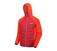 Regatta Andreson IV - Chaqueta Acolchada Híbrida con Capucha, Tejido Ligero Y Elástico Repelente Al Agua Y con Aislamiento Baffled/Quilted Jackets, Hombre, Burnt Salmon/Delhi Red, S