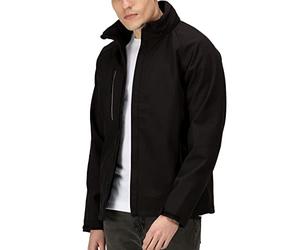 Regatta Apex Waterproof & Breathable Membrame Foldaway Hooded Softshell Jacket Soft Shell, Hombre, Black, XL