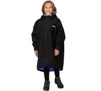 Regatta Bata cambiadora impermeable para niños, bata cambiadora con forro Borg con capucha, perfecta para actividades acuáticas al aire libre
