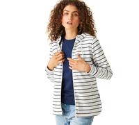 Regatta Bayletta - Sudadera con Capucha y Cremallera Completa para Mujer, Color Blanco y Azul Marino