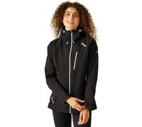 Regatta Birchdale Chaquetta Isotex con Capucha, Transpirable y Impermeable Jackets Waterproof Shell, Mujer, Black(White), 16