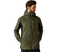 Regatta Birchdale II - Chaqueta impermeable para hombre, Oliva/Negro, 4XL Grande