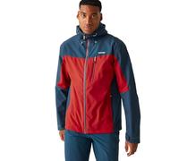 Regatta Birchdale Waterproof Breathable Isotex Hi-tech Jacket, Chaqueta impermeable Hombre, Danger Red/Moonlight Denim,