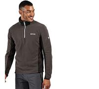 Regatta Boswell - Forro Polar con Estructura Reticular, Tejido Elástico Extol Y Media Cremallera Fleece, Hombre, Magnet/Black, XL