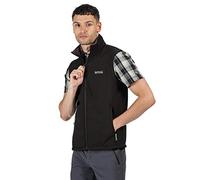 Regatta Bradwell III Chaleco Térmico Softshell Resistente Al Viento con Cremallera Bodywarmers, Hombre, Black, M
