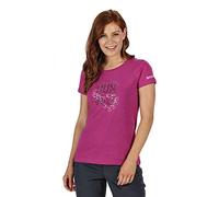 Regatta Breezed - Camiseta De Deporte De Algodón Coolweave con Estampado Gráfico T-Shirts/Polos/Vests, Mujer, Vivid Viola, 16