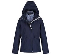 Regatta Calyn III - Chaqueta 3 en 1 Impermeable y Transpirable con Capucha Oculta para Caminar con Forro Polar Marl Interior 3 en 1, Mujer, Color Navy(Prussian), tamaño 12