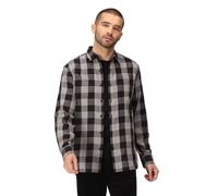 Regatta Camisa de Cuadros de Manga Larga Lance para Hombre, sostenible Coolweave algodón
