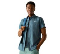 Regatta Camisa Ligera de Manga Corta Hombre, Ideal para Senderismo y protección contra Insectos