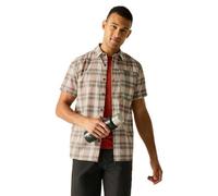 Regatta Camisa Ligera de Manga Corta Hombre, Ideal para Senderismo y protección contra Insectos