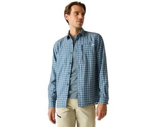 Regatta Camisa Ligera de Manga Larga Hombre, Ideal para Senderismo y protección contra Insectos