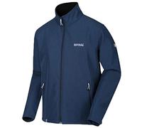 Regatta Cera IV - Chaqueta Softshell, Tejido Elástico Y Resistente Al Viento con Cremallera Integral Soft Shell, Hombre, Dark Denim Marl, XL