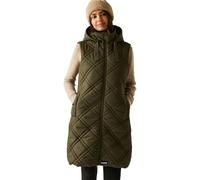 Regatta Chaleco largo Rurietta para mujer, Caqui Oscuro, 42