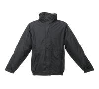 Regatta - Chaqueta/Abrigo/Cazadora impermeable cortavientos Modelo Dover Hombre caballero (Mediana (M)/Negro/Ceniza)