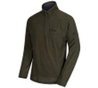 Regatta Chaqueta de forro polar ligera Montes con media cremallera para hombre, verde (caqui oscuro), M