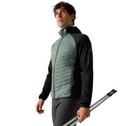 Regatta Chaqueta híbrida Andreson para hombre, Verde bosque oscuro/negro, XL
