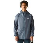 Regatta Chaqueta impermeable Pack-It III para hombre, resistente al viento y transpirable, plegable