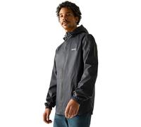 Regatta Chaqueta impermeable Pack-It III para hombre, resistente al viento y transpirable, plegable