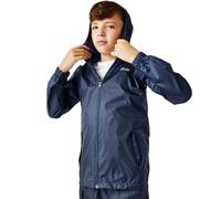 Regatta Chaqueta Jacket III Impermeable y Transpirable Ligera sin Forro con Capucha Jackets Waterproof Shell, Unisex niños, Midnight, 7-8