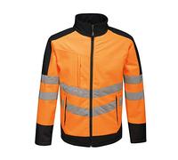 Regatta - Chaqueta profesional, de alta visibilidad, impermeable y transpirable, S, naranja/azul marino, 1