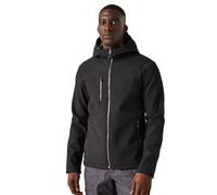 Regatta Chaqueta Profesional Navigate Softshell para Hombre, Negro/Gris, L