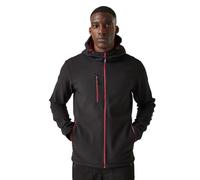 Regatta Chaqueta Profesional Navigate Softshell para Hombre, Negro/Rojo, M