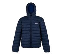 Regatta Chaqueta acolchada con capucha Marizion para hombre, repelente al agua, sin plumas, Azul