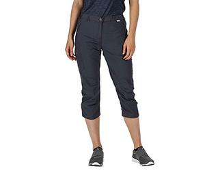Regatta Chaska II - Pantalón Pirata De Senderismo Ligero, Repelente Al Agua Y De Secado Rápido Shorts, Mujer, Seal Grey, 8