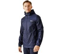Regatta Chubasquero impermeable con capucha ligera y transpirable Jackets Waterproof Shell, Hombre, Navy, XXL