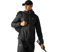 Regatta Chubasquero Lyle IV Impermeable Y Transpirable con Forro de Malla Oculta con Capucha Y Cubierta Activa Jackets Waterproof Shell, Hombre, Black, M