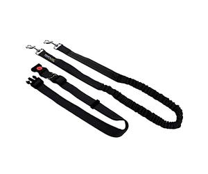 Regatta Cinturón Reflectante Que Absorbe los Golpes, Resistente, para Correr, Manos Libres, Correa para Perro, Negro, Talla única