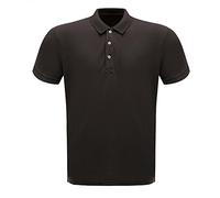 Regatta Classic 65/35 3 Button Placket Polo Shirt T-Shirts/Polos/Vests, Hombre, Black, S