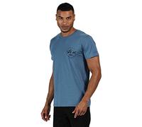 Regatta Cline IV - Camiseta con Estampado Gráfico Ligera Y De Manga Corta T-Shirts/Polos/Vests, Hombre, Stellar, 5XL