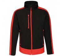 Regatta Contrast 300g Quick Drying Full Zip Fleece Fleece, Hombre, Black/Classic Red, XXXL