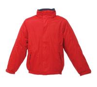 Regatta Chaqueta bomber Dover – Impermeable, capucha oculta, forro polar, Hombre XL Rojo/Marino