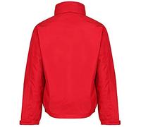 Regatta Dover Waterproof Concealed Hooded Fleece Lined Bomber Jacket Jackets Waterproof Insulated, Hombre, Classic Red/Navy, S