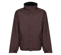 Regatta Dover Waterproof Concealed Hooded Fleece Lined Bomber Jacket Jackets Waterproof Insulated, Hombre, Otter/Black, XL