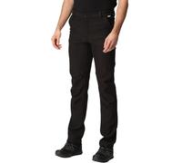 Regatta Fenton - Pantalón Tejido Softshell Impermeable para Hombre, Negro, 50