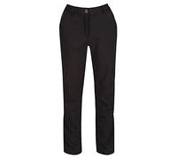 Regatta Fenton Water Repellent and Wind Resistant Softshell Short Leg, Pantalones Premama Mujer, Black, Size 12