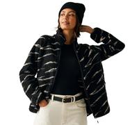 Regatta Forro polar Frankie Borg para mujer, Negro/Vainilla Lght Abstract Prnt, 46