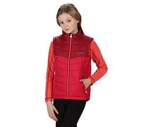 Regatta Freezeway II B/W Chaleco Sin Mangas Junior Ligero y Aislante con Motivos Reflectantes Bodywarmers, Unisex, Cereza Oscura/Beetroot, FR : M (Taille Fabricant : 5-6)