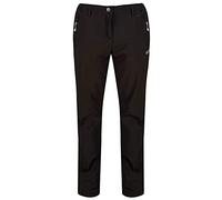 Regatta Geo Softshell II Pantalón Tejido elástico Isotex Impermeable y Transpirable Trousers, Mujer, Black, 12