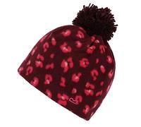 Regatta Gorro Unisex de poliéster con pompón y pompón, Unisex niños, Accesorio para la Cabeza, RKC153 N1YC06, Leopardo de Higo, 7-10