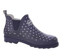 Regatta Harper' Rubber Cotton Lined Eva Footbed Ankle Height Welligton Boots, Botas de Lluvia Mujer, Polka Azul Marino, 37 EU