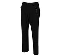 Regatta Highton Pantalón de Senderismo de Tejido elástico, Impermeable y traspirable Overtrousers, Hombre, Black, XXXL