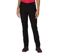 Regatta Highton Pantalón Tejido elástico Isotex Impermeable Trousers, Mujer, Black, 8