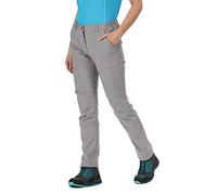 Regatta Highton Pantalón Tejido elástico Isotex Impermeable Trousers, Mujer, Seal Grey, 12