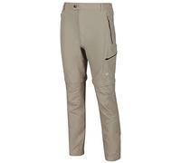 Regatta Highton Zip-Off - Pantalón De Senderismo De Corte Recto Y Tejido Elástico Trousers, Hombre, Parchment, 33"