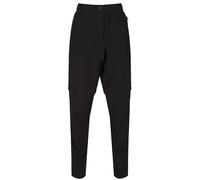 Regatta Highton Zip-Off - Pantalón Largo De Senderismo De Tejido Elástico Trousers, Hombre, Black, 38"